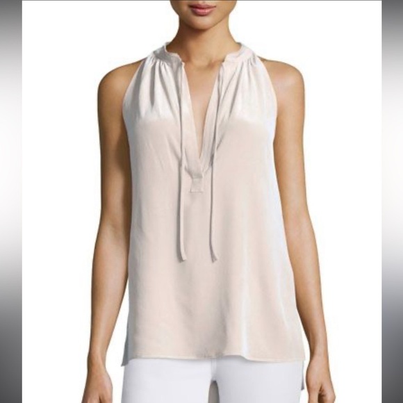 Theory Tops - Theory silk pink sleeveless top Small